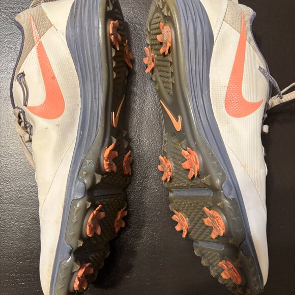 Nike Lunar Command 2 Golf Shoes Womens Size 11 Spiked Lace Up White & Pink - Picture 3 of 5